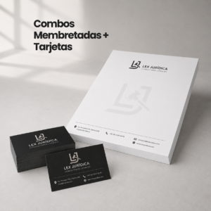 Combo Membretadas + Tarjetas